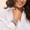 Opal-Mondstein x 925 Sterlingsilber | Kieselsteinarmband